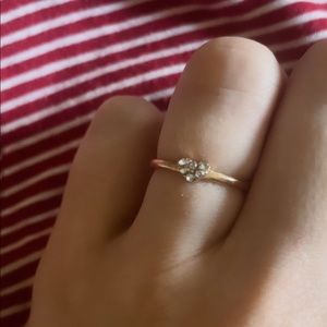 Zales heart 10k rose gold ring